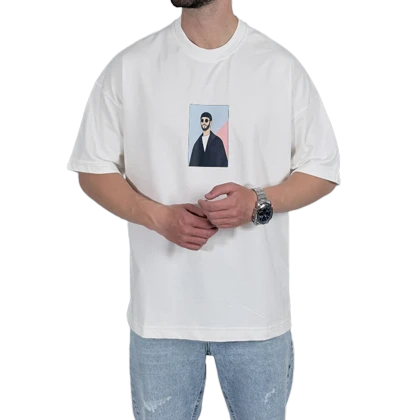 تیشرت آستین کوتاه سفید مدل BOY & gril