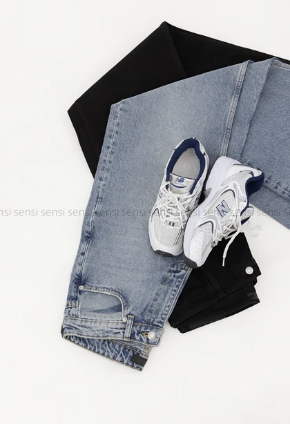 شلوار جین واید لگ کد1004728