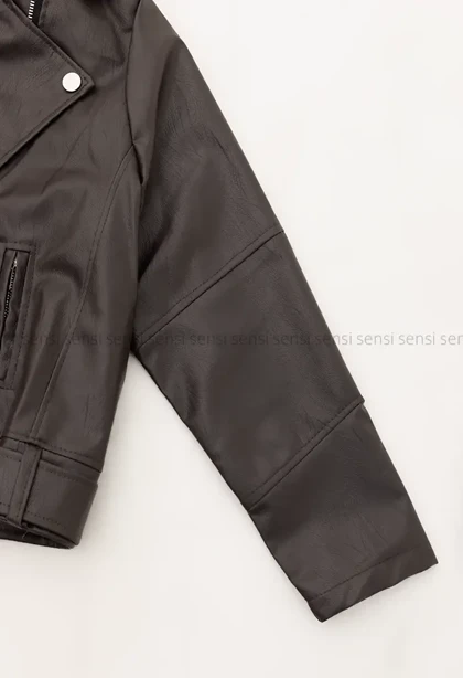 بایکر چرم آستر دار زارا کد1004863