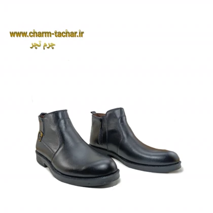 نیم بوت بزرگ پا مردانه چرم طبیعی