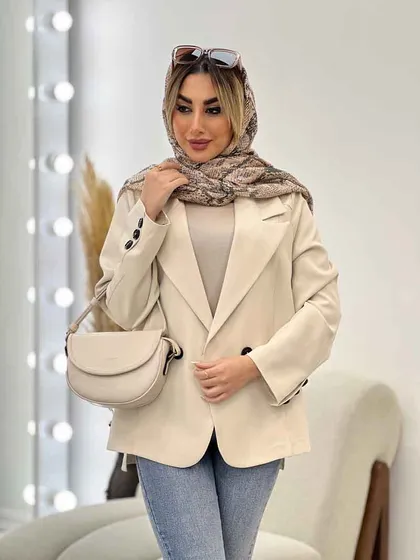 مانتو مازراتی دو دکمه بغل چاک