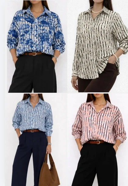 تونیک مانتویی جلو دکمه نارنج