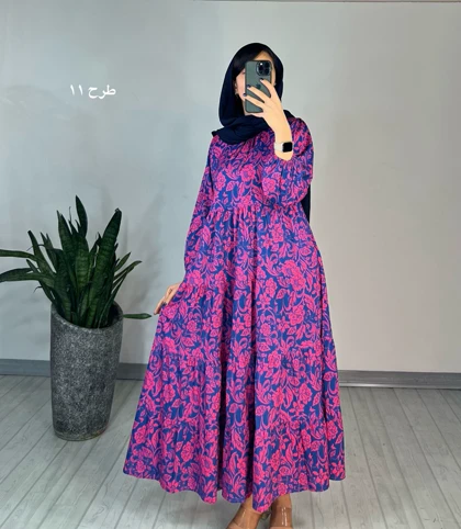 پیراهن طرحدار مزونی 62