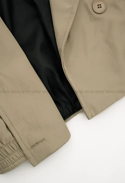 ترنچ کت سانتانا یقه پوست کد1004660