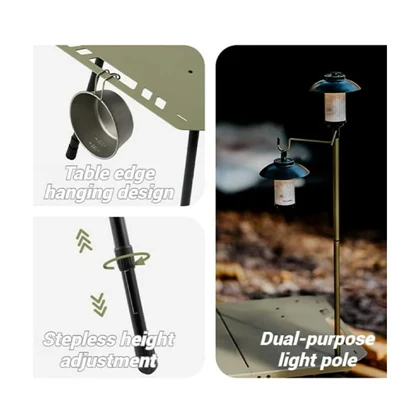 میز تاشو نیچرهایک با آویز چراغ مدل CNK2450JJ025