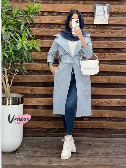 بارانی بلند ژیله پرچی
