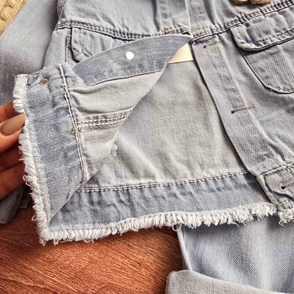 کت و بیلر جین بچگانه طرح گل