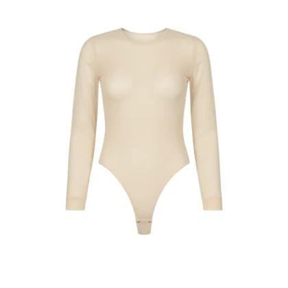 بادی حریر شیشه ای یقه گرد کشی