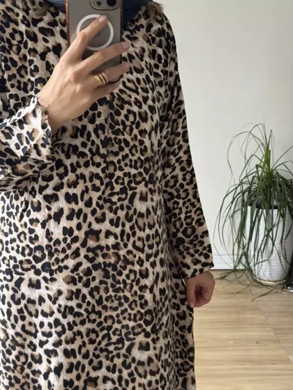 پیراهن ساحلی نخی مینا