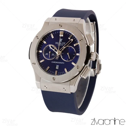 ساعت هابلوت مردانه کلاسیک فیوژن سه موتوره سیلور سرمه ای 105641