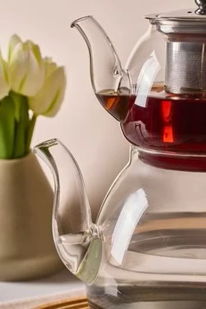 کتری و قوری پیرکس زیر استیل / 155