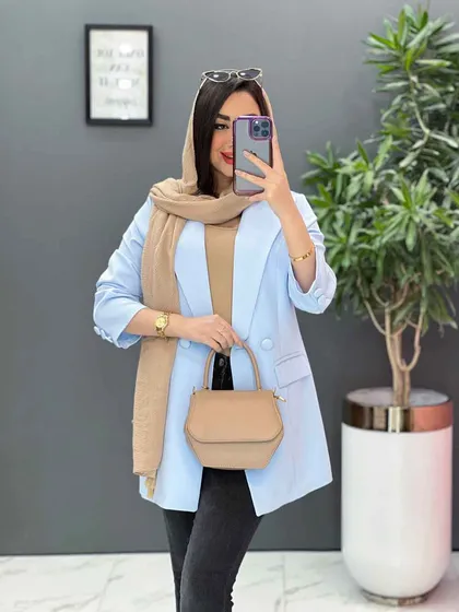 مانتو کتی مازراتی آستین سه دکمه
