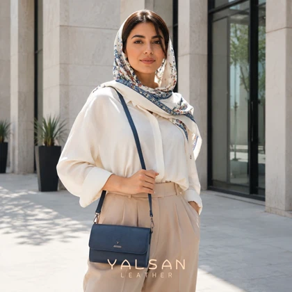 کیف دوشی و دستی چرم یلسان مدل هیراد کد 042-GL