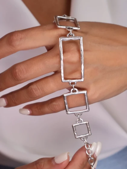 دستبند زنانه ورشو(عثمانی) مستطیل کدB2103