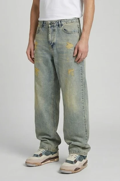 شلوار بگ مردانه جین MB319