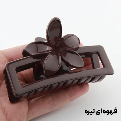کلیپس دخترانه مدل مستطیلی گل‌دار
