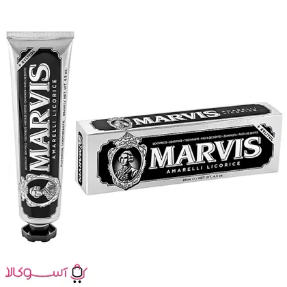 خمیردندان مارویس مدل amarelli licorice (شیرین بیان)