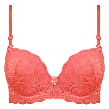 سوتین دکلته فنردار زنانه لنا مدل پوش آپ گلبهی کد 4627