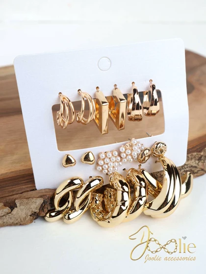 مجموعه 9 عددی گوشواره زنانه کد E1244