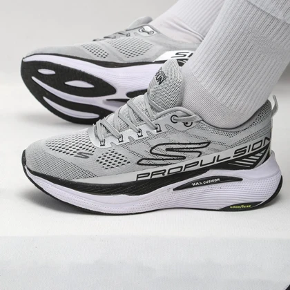 کفش و کتانی مردانه مدل اسکیچرز پرو SKECHERS PROPULSION رنگ طوسی کد 48347