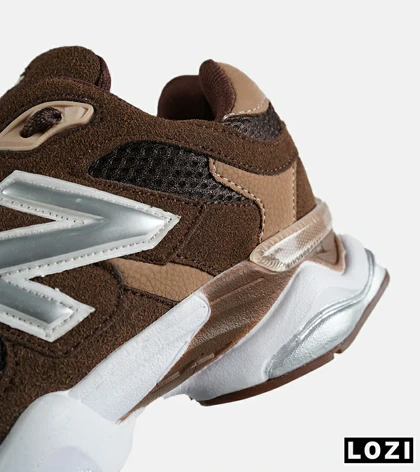 کفش کتانی زنانه کرم قهوه ای NEW BALANCE 9060 مدل 7620