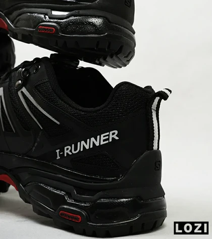 کفش کتانی مردانه مشکی قرمز SALOMON I-Runner disk