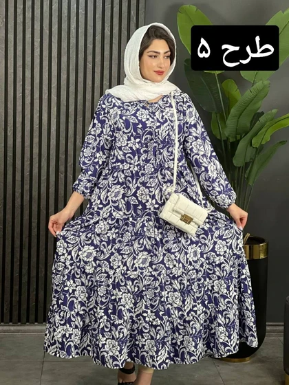 پیراهن فلور حلما کد 1647