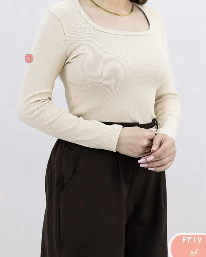 کراپ یقه خشتی 6317