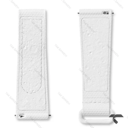 بند رابر امگا سواچ ماموریت به ماه سفید Swatch-Strap-10738-U