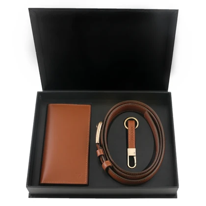 ست هدیه مردانه چرم یلسان پارلا کد KIA-KAYA-GS-024