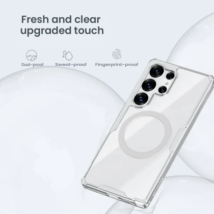 قاب شفاف مگنتی سامسونگ گلکسی اس 25 اولترا نیلکین Nature TPU Pro Magnetic Case