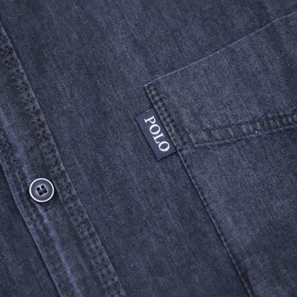 پیراهن جین آستین بلند سایز بزرگ مردانه تن کوک مدل 130193