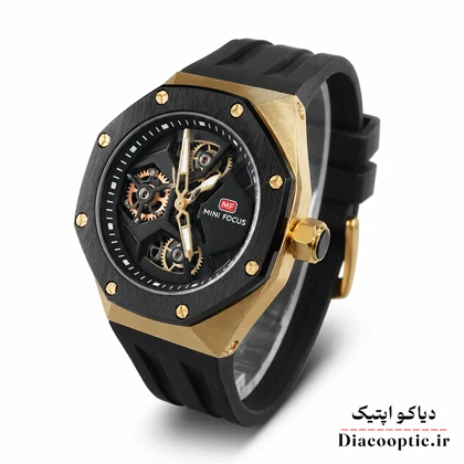 ساعت مچی مردانه اورجینال موتور ژاپنی برند مینی فوکوس سه موتور مدل Mf0422G.01 بند رابر