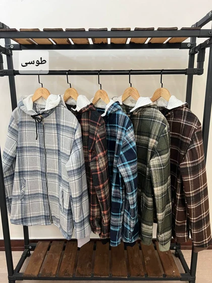 سویشرت چهارخونه کلاهدار 6109