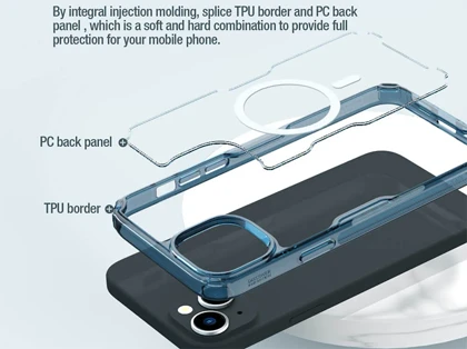 قاب محافظ ژله ای مگنتی آیفون 15 نیلکین Nillkin Nature TPU Pro Magnetic case for Apple iPhone 15