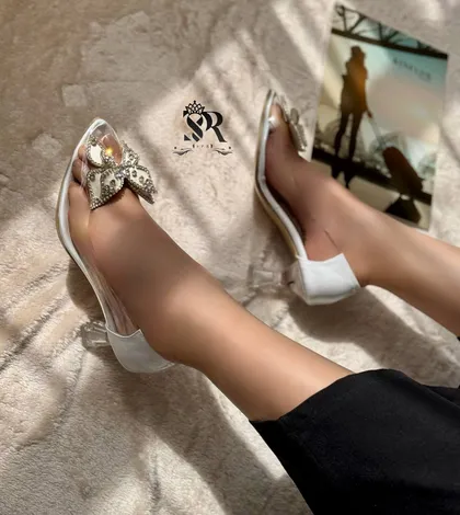 کفش مجلسی پاشنه‌دار زنانه کد 1499