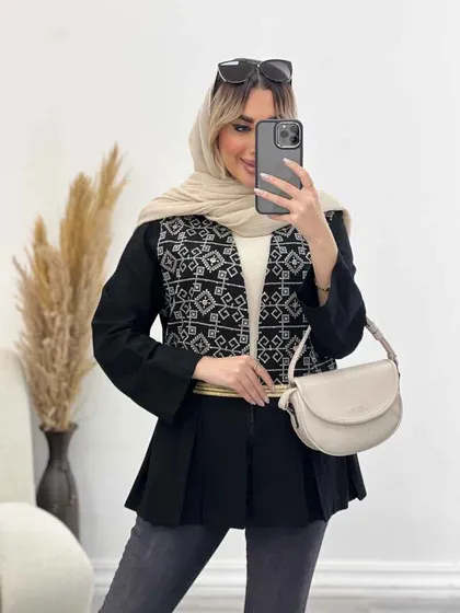 مانتو لینن جلو پیله