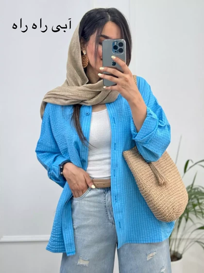 مانتو زنانه اطلسی