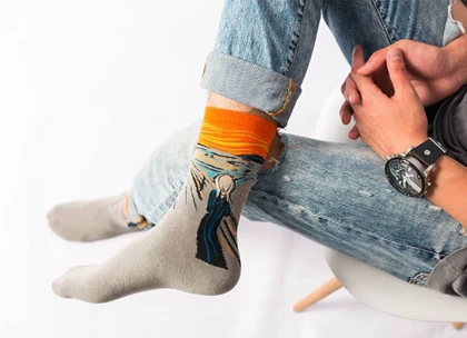 جوراب طرح جیغ مردانه