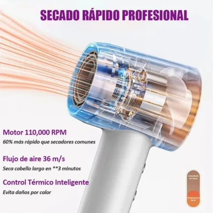 سشوار حرفه‌ای 1600 وات با فناوری یون کیمی مدل KM‑6879