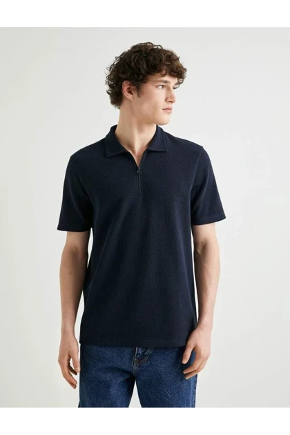 تیشرت یقه پولو مردانه اورجینال کوتون koton