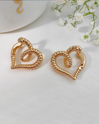 گوشواره قلب طنابی ژوپینگ