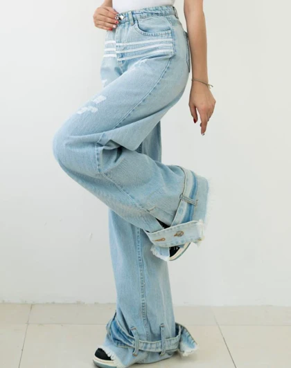 شلوار جین بگ بغل خط
