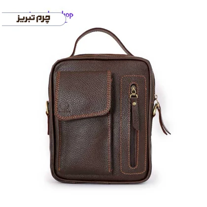 کیف دوشی چرم مدل ساسان BRJ20
