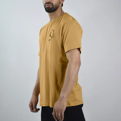 تیشرت ورزشی مردانه جردن مدل Mub-0703 خردلی