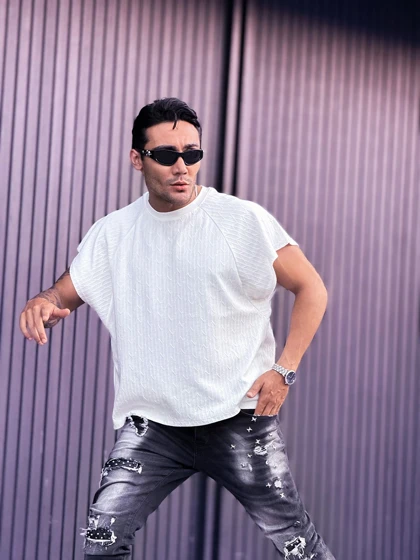 رکابی وست باکسی مراکشی سفید