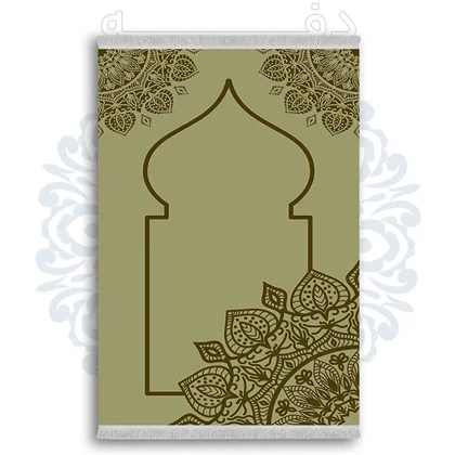 فرشینه از جنس پارچه هازان مخمل ترک طرح سجاده برند دفه کد DSJ 49
