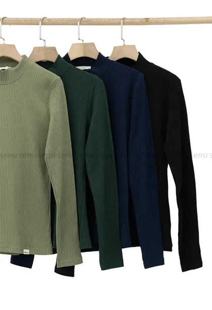 بلوز یقه 5سانت آستین بلند کد1004817