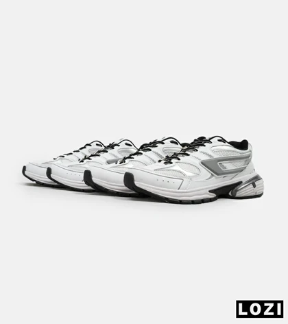 کفش کتانی مردانه بزرگ پا سفید طوسی DIESEL S-SERENDIPITY SPORT مدل 6920