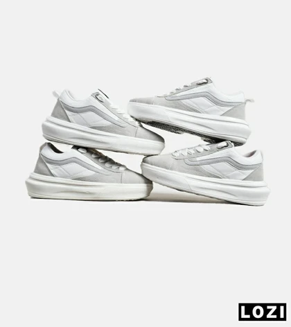 کفش اسنیکرزمردانه طوسی سفید ونس VANS